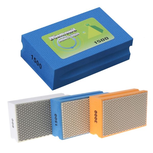 

diamond hand polishing pad grinding for glass stone marble 800/1800/3500 grit