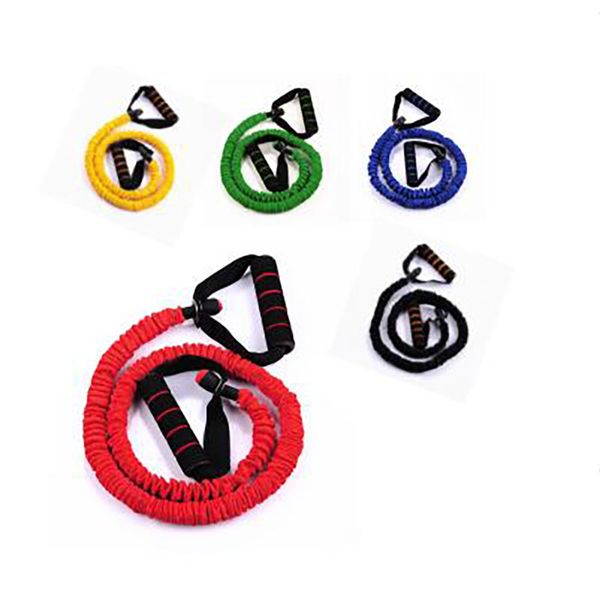 

wei masi] a- line latex chest expander woven pocket latex tube pulling rope fitness equipment