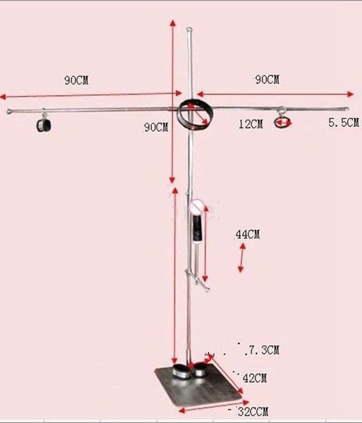 Neues schweres Sklaven-Bondage-Rahmen-Foltergerät Arm-Handgelenk-Bein-Knöchel-Rückhaltegestell #R76