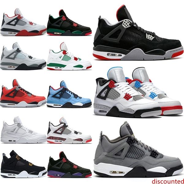

4 cool grey 4s og breed for 2019 мужская баскетбольная обувь белый цемент огонь красная татуировка тренер спортивные спортивные кроссовки ра