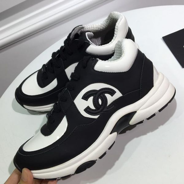 

Chanel 13 cc men women fa hion luxury platform hoe flat ca ual couple walking ca ual neaker men women trainer hoe leather
