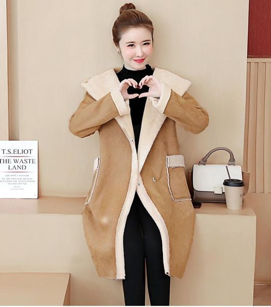 

2020 нова оен зима каемиѬа trench кђѬка кнопка Ѭлй женин еѬи капоном п, Black