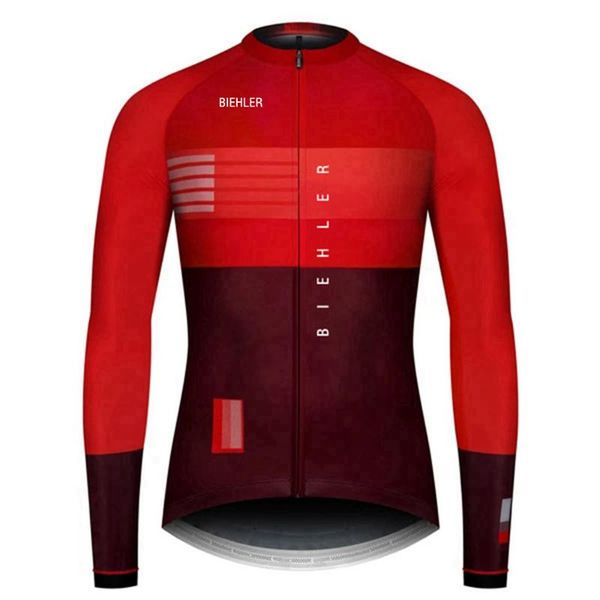 

biehler long sleeve cycling jersey mtb bike cycling clothing wear summer bicycle clothes ropa de ciclismo for man, Black;red