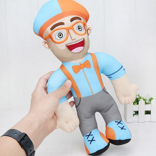 

32cm anime blippi plush doll soft stuffed blippi toy for kids birthday gift