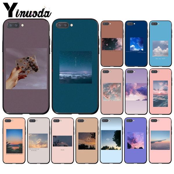 

yinuoda great art blooming flower sea sky cloud print phone case for huawei honor 8a 8x 9 10 20 lite 7a 5a 7c 10i 20i