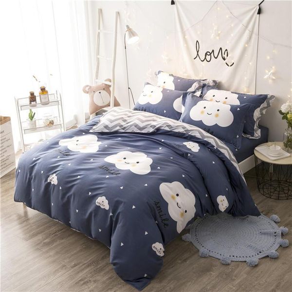 Cotton Kids Twin Full Queen King Size Bedding Sets Duvet Cover Bed
