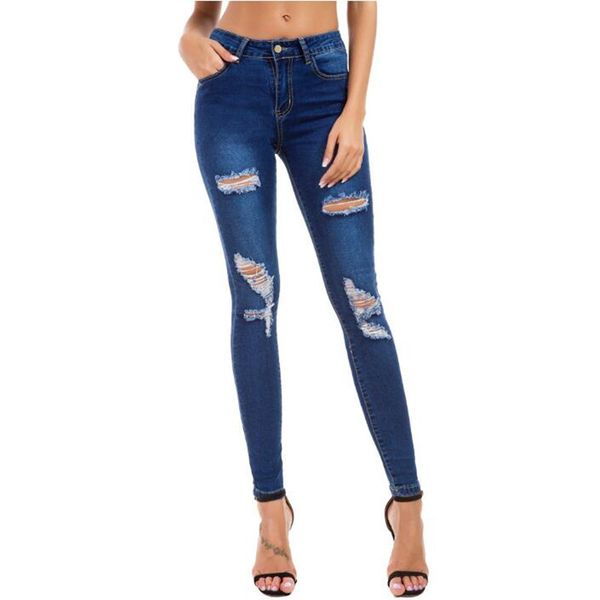 Compre Ropa De Moda Para Mujer Pantalones Vaqueros De Elasticidad