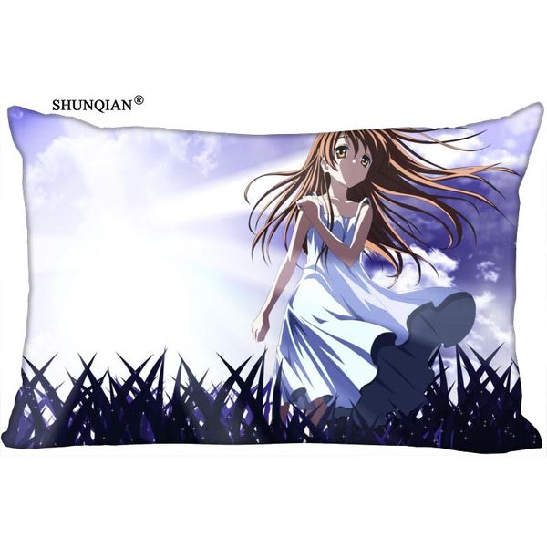 

clannad after story printed rectangular silk pillowcase two sides custom your image 35x45cm,30x60cm,40x60cm,45x75cm,50x75cm pillow case