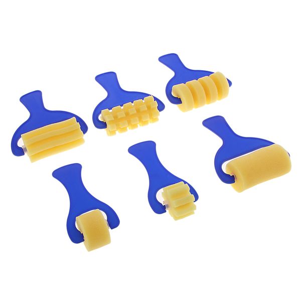 

set of 6 pieces sponge paint roller brush