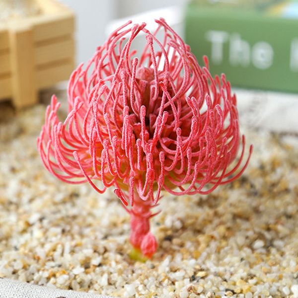 

artificial mini succulent plant garden home office desk decor pvc flocking simulated succulent balcony windowsill