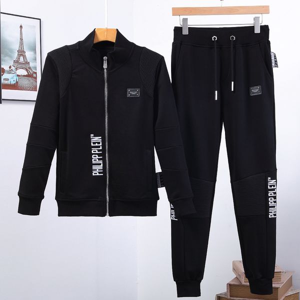 

big love italian slim fit hip hop мужская мода zip спортивная повседневный set medusa sportswear размер -3xl, Gray