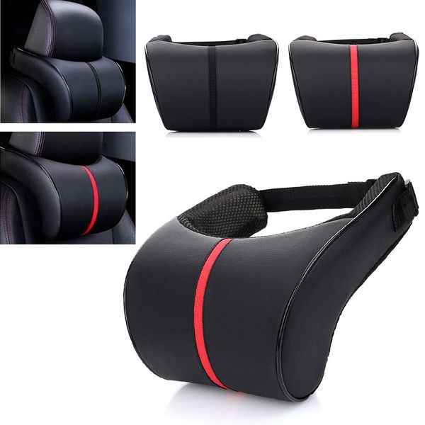 

vehemo pu leather car cushion car headrest auto neck pillow comfortable