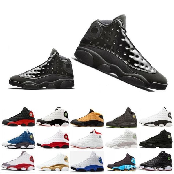 

lakers rivals whtie purple 13 cap and gown 2019 new basketball shoes 13s atmosphere grey chicago phantom bred mens sports baskets sneakers