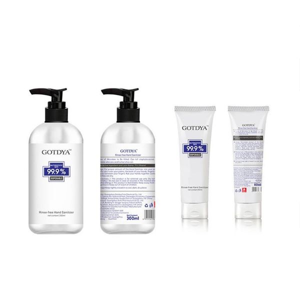 

GOTDYA дезинфицирующее средство для рук Антибактериальное Дезинфицирующие Гель дезинфицирующее средство для рук с MSDS Сертификат IOS 80мл 300мл 500мл Free К / UPS Доставка FEDEX