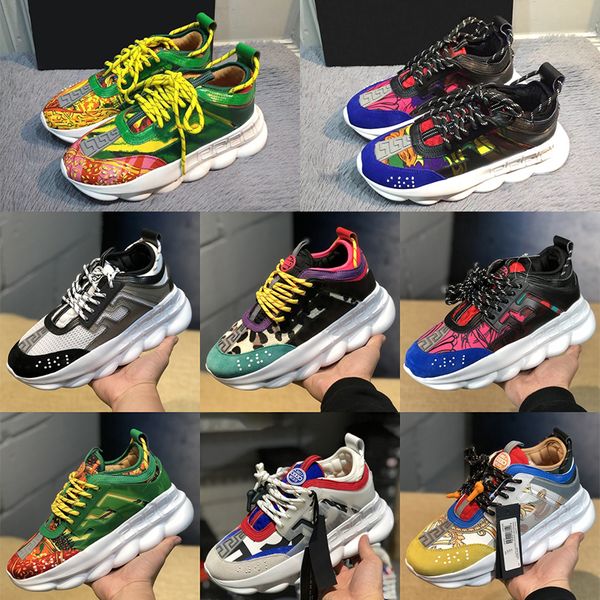 

Fashion Luxury Chain Reaction mens womens Designer shoes Best Quality Casual Shoes Link-Embossed Sole Runner sport sneakers