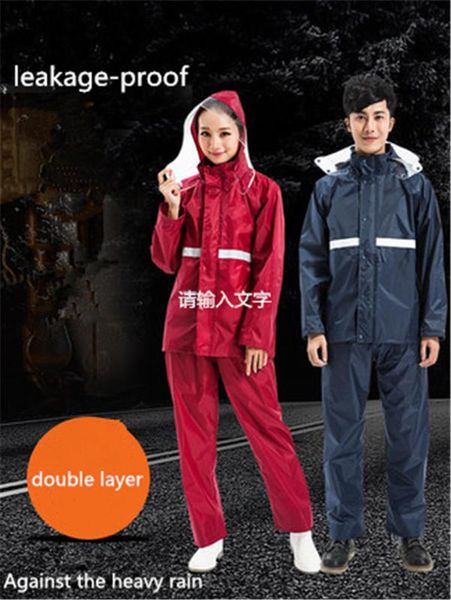 

кастрировать дождевик дождь брючного мужское езды на велосипеде femal взрослые пальто тело водонепроницаемой усиленная защиту пешего раздвое, Tan;black