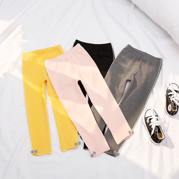 

children's clothing 2019 autumn girl leggings cute baby girl mesh bow tight pants tight pants children's tights, Blue