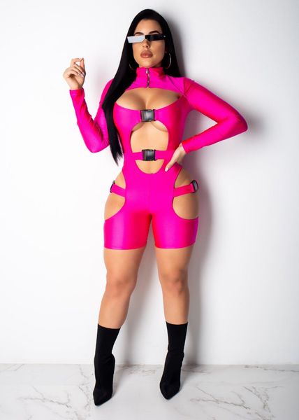 

sexy выдалбливают женщины комбинезоны летняя одежда розовый черный желтый rompers шорты vestidoes, Black;white