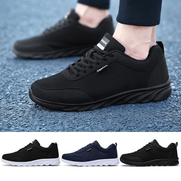 

men's casual shoes summer new fashion light lace up korean black men's shoes sports outdoor casual shoes large size 45