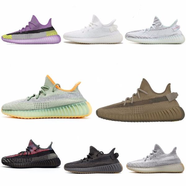 

kanye new kanye west cinder tail light earth running shoes desert sage marsh linen flax sulfur yeshaya yecheil black men women v2 sneakers