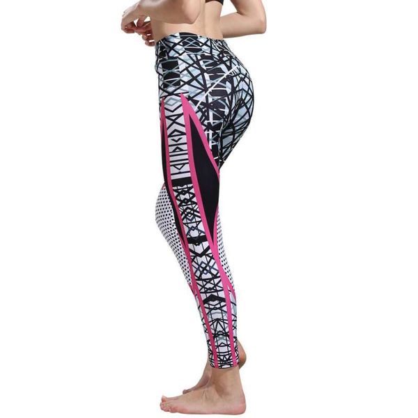 

excavator pattern printed leggings women yoga clothing fitness clothing fitness training leggins sport yoga pants, White;red