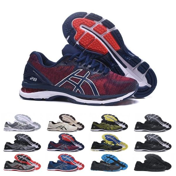 

New High Quality GEL-Nimbus 20 Stability running shoes for men black white blue red mens trainer fashion sports sneakers runner