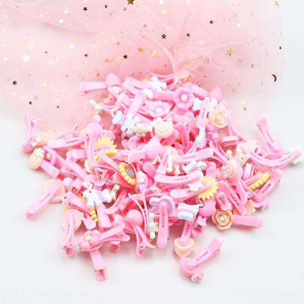 

yiwu accessories children's hairpin cartoon cute plastic clip candy color resin hairpin candy color girl's hair accessories, Slivery;white