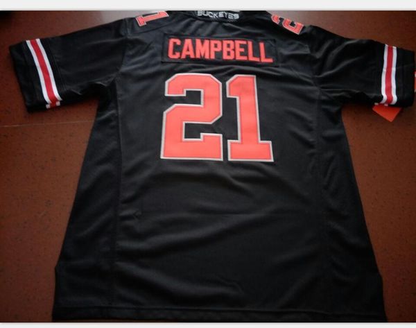 

custom men youth women ohio state buckeyes parris campbell #21 football jersey size s-5xl or custom any name or number jersey, Black