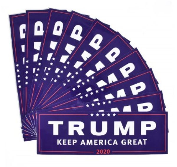 

donald trump for president 2020 bumper body car sticker keep make america great decor car styling fashion 23cm x 7.6cm
