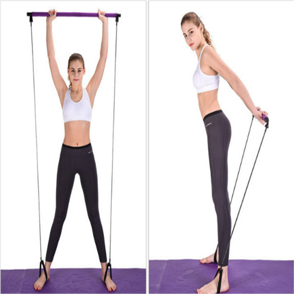 

lateefah yoga pilates bar portable yoga pilates stick body building home body exercise stick gym