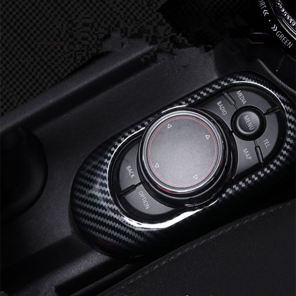 

car gear shift panel cover housing carbon fiber interior decorative frame trim accessories for mini cooper f55 f56 f57