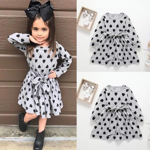 

pudcoco платье девушки 1y-6y симпатичные малышей детские ребёнок длинные рукава платья туту платья бинты одежда, Red;yellow