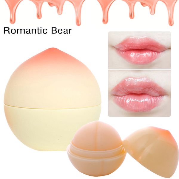 

romantic bear lip balm new cute makeup peach shape moisturizer nutritious lip balm long lasting lips care brand lipstick balm