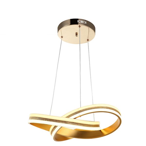 Modern Stylish Gold Aluminium And Acrylic 65w Led Pendant Lighting