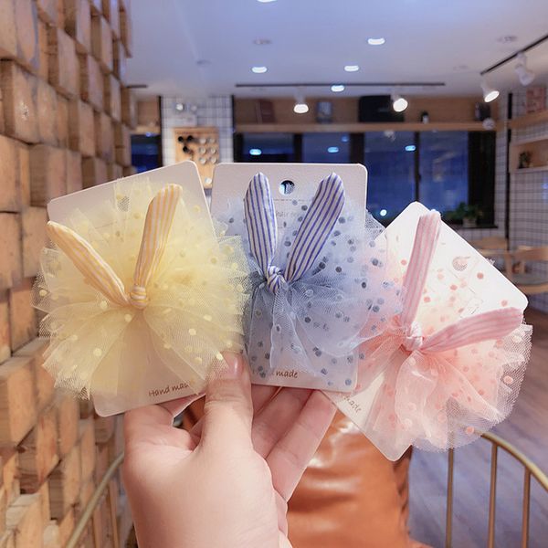 

cute candy color ear hair clips alligator hair pin barrette for women girls cheer dance party accessories, Slivery;white