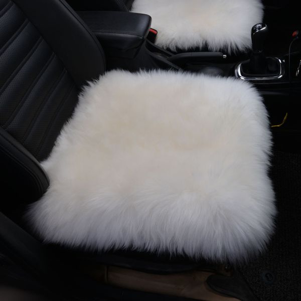 

real sheep plush seat cushion anti-slip chair floor cushions chair pillow decorativo sofa mat cushion seat