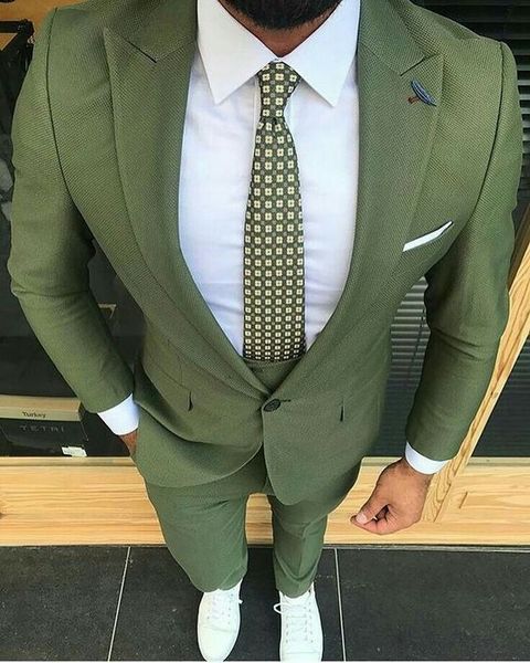 

fashion green men suits slim fit street wear groom tuxedos wedding suits for men custom made 3 pieces smart business blazer suit, White;black