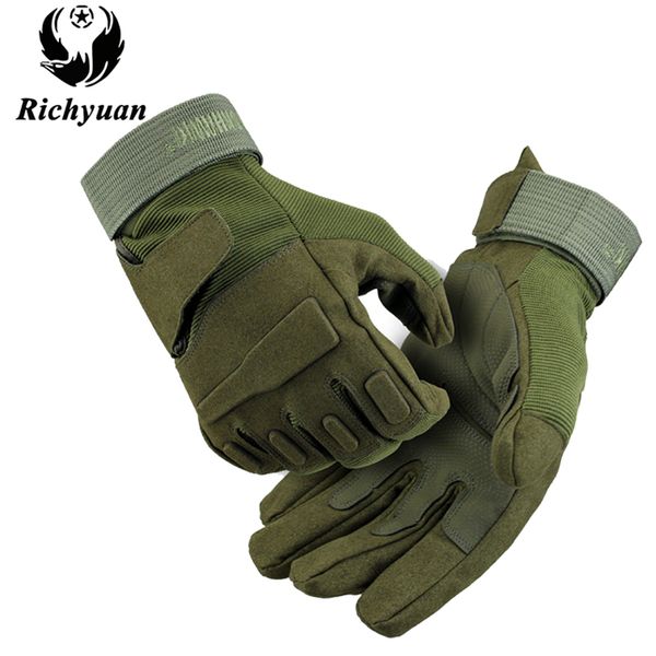 

army tactical gloves men outdoor sports special forces full finger gloves antiskid bicycle wearable gym, Blue;gray
