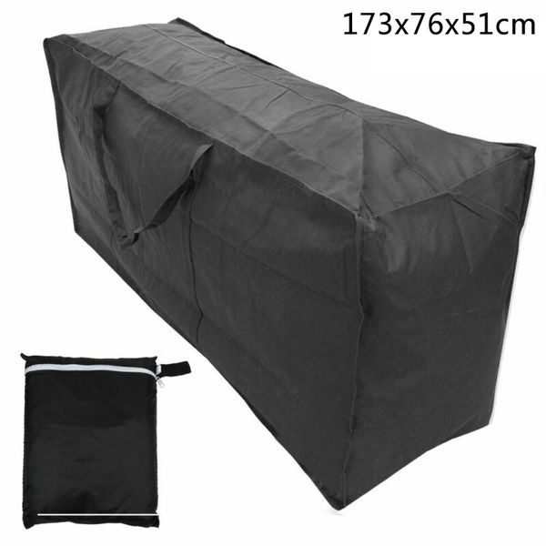 

black oxford waterproof cushion storage bag outdoor camping indoor furniture protection cover