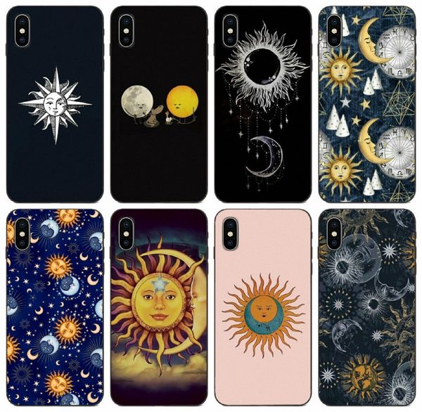 

tongtrade] sun and moon custom case for iphone 11 pro x xs max xr 6s 5s 5c 5 samsung a40s a50s honor 6 6a 6c pro htc one e9 plus cover case