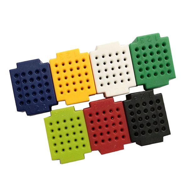 

pack of 7 colors mini small bread board breadboard pcb board circuit panel