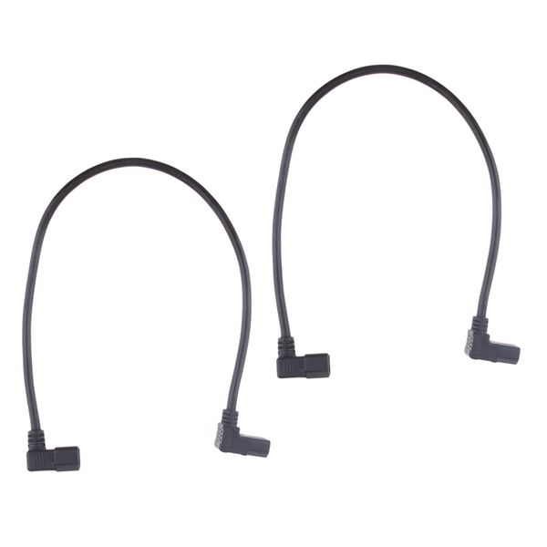

2pcs iec 320 c14 male to c13 female pdu converter power angle cable 60cm