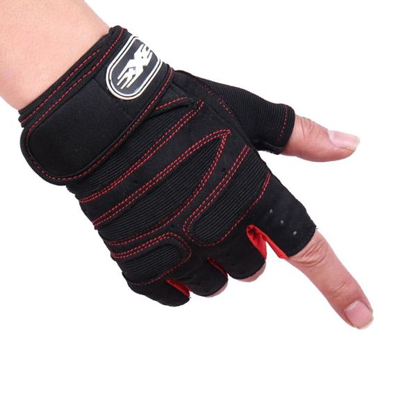 

rdx weight lifting bodybuilding gym fitness leather gloves slim fitting gloves wristband non-slip sports riding