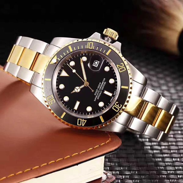 

New luxury men watche quality watche fa hion men tainle teel trap automatic mechanical watch 2813 movement wri twatch apphire
