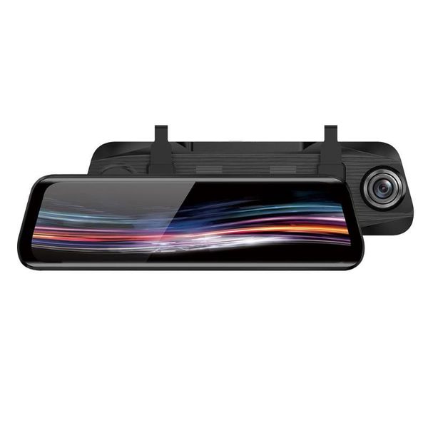 

anytek t11+ adas car dvr camera 9.66" stream media rear view mirror fhd 1080p dash cam registrar video recorder g-sensor dashcam