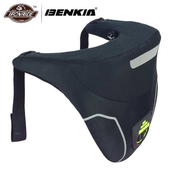 

benkia motorcycle neck protector motocross off-road mx riding neck guard brace for rally racing jacket protective gear support, Black;blue