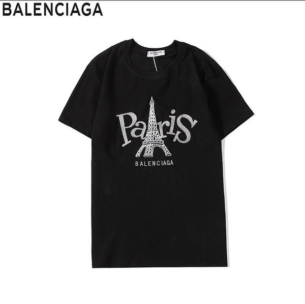 

2019 luxury mens designers t shirts summer t shirt crane printing designers t shirt hip hop fashion men women short sleeve tees size-022, White