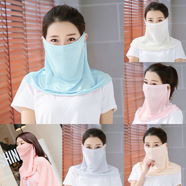 

3pfge fashion new fishing scarf mask blocking hiking headwear headband cycling bandana outdoor head scarf face shield, Black