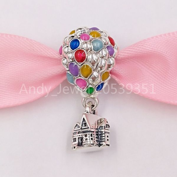 Andy Jewel Autentico 925 Sterling Silver Beads DSN Up House Balloons Charm Charms Adatto per bracciali gioielli stile Pandora europeo Collana 798962C