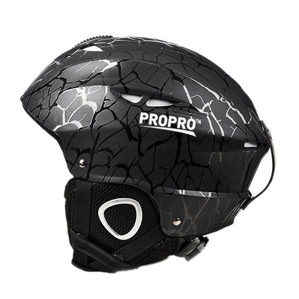 

Propro Black Kids Children Adult Snowboard Ski Helmet Veneer Skateboard Skiing Helmet Outdoor Sports Breathable Windproof Warm